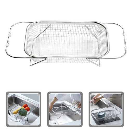Silver stainless steel sink - stainless,