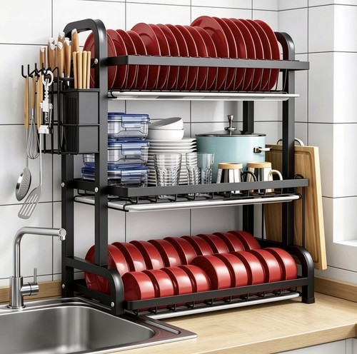 Tier dish drainer rack - tier,