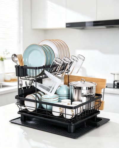 Tier black dish - tier,