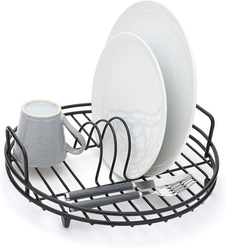 Circular dish drainer - dish,