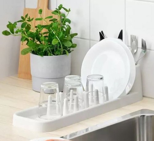 Dish drainer rack with - drainer,